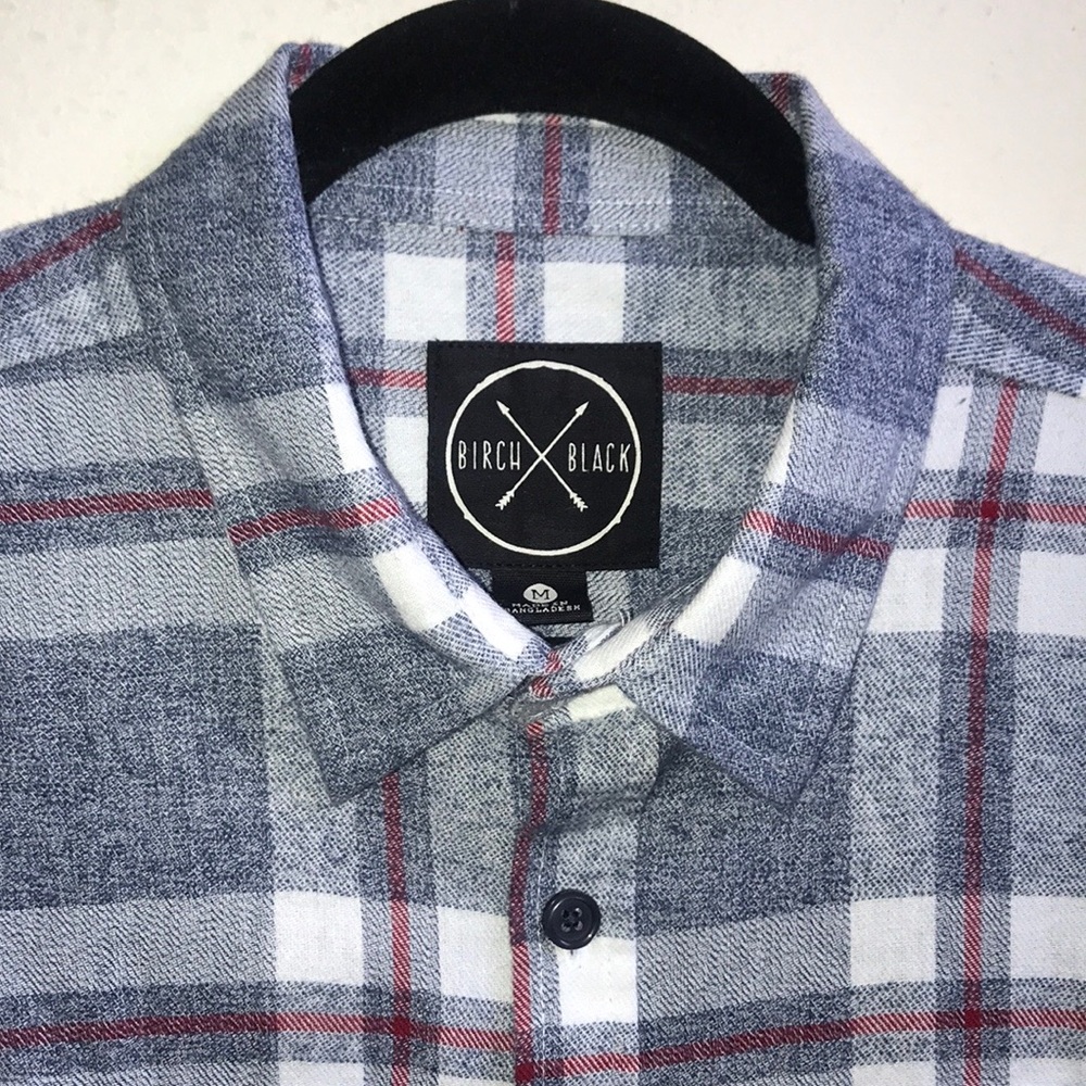 BirchXBlack Mens Flannel / Med. - Picture 4 of 12
